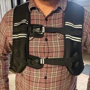 Unisex Black 30 lbs Weighted Vest
